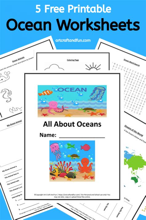 Grab 5 Free Printable Ocean Worksheets For Your Grade Schooler Today