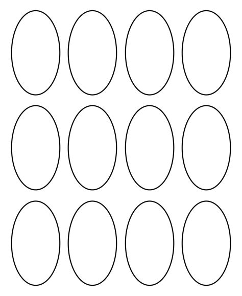 Free Printable Oval Template ClipArt Best