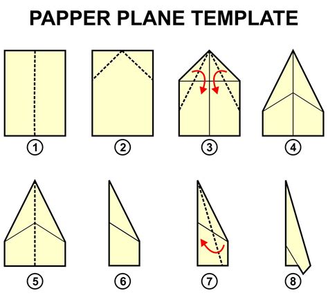 5 Best Images of Paper Airplane Printable Template Sheets Paper