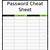 free printable password list template excel - download free printable gallery