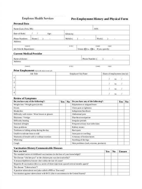Generic Physical Form PDF Fill Out and Sign Printable PDF Template