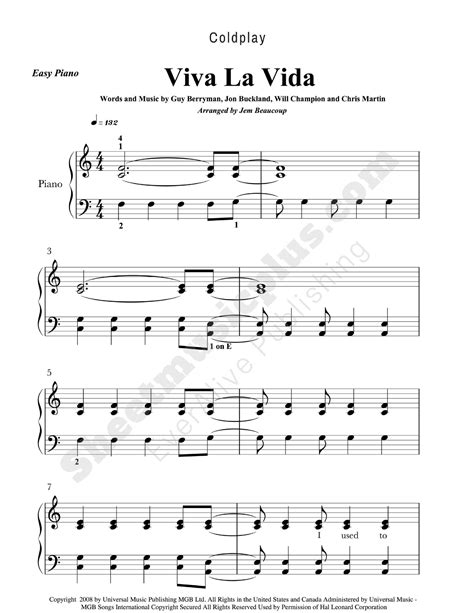 Free Printable Sheet Music For Piano Beginners Popular Songs 1000