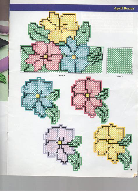 Free Printable Plastic Canvas Flower Patterns / 71 best Flower Plastic
