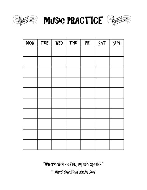 Free Printable Practice Charts for Kids The Crafting Chicks