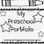 free printable preschool portfolio cover page