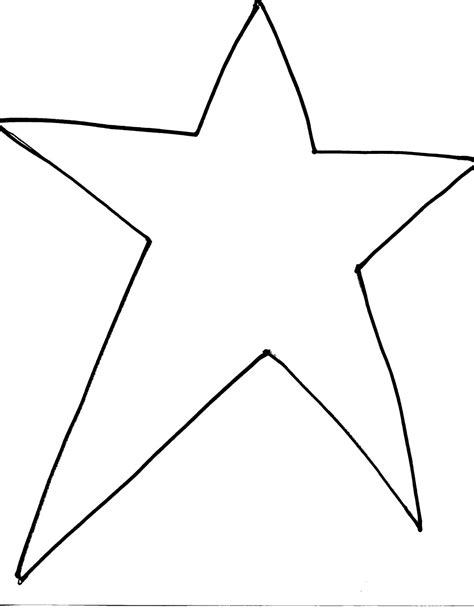 Primitive Star template printable Coloring Page