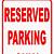 free printable reserved parking sign template