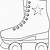 free printable roller skate template - printable blog