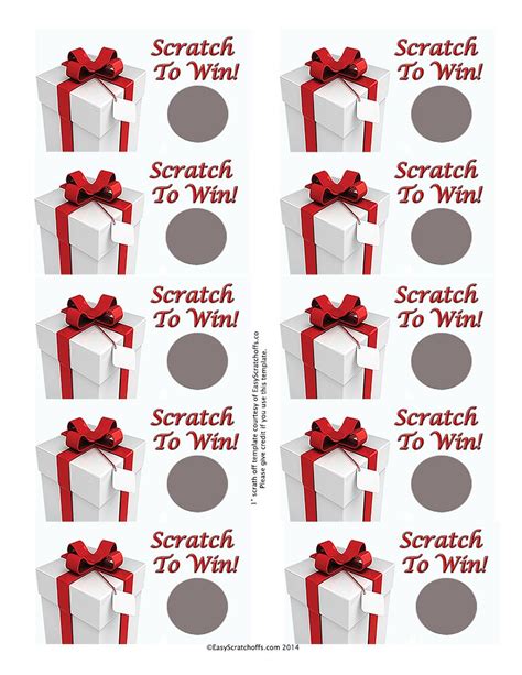 Scratch off stickers Free Printable Scratch Off Templates