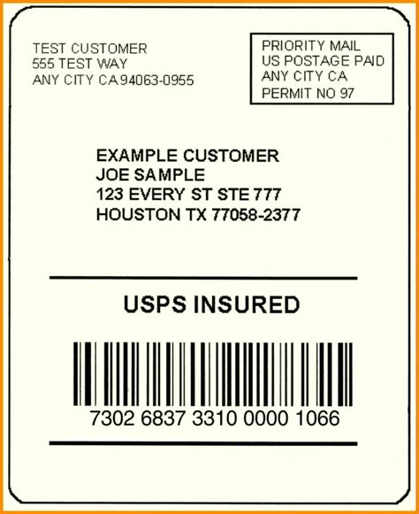 Free Printable Shipping Address Label Templates