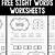 free printable sight word mats