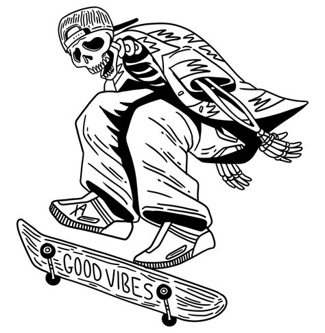 Free Printable Skateboard Coloring Pages