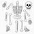 free printable skeleton template cut out