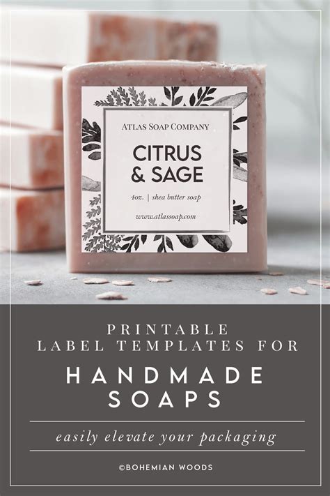 Printable Handmade Soap Label Template / 10 Soap Label Templates Free