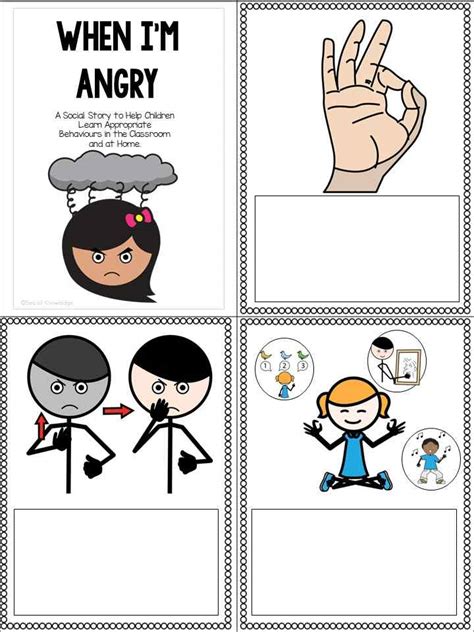 Social Stories to help students that are upset or angry. Students can