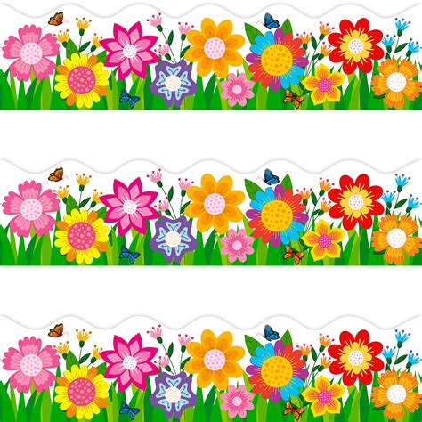Spring Garden Spotlight Border EP547R Edupress Classroom Decorations