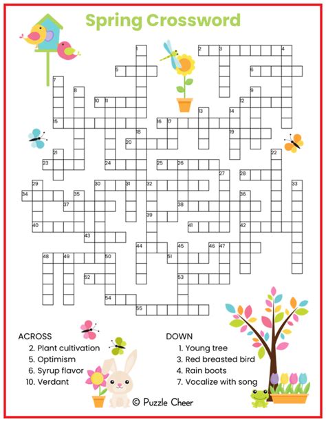 Summer Break Crossword Puzzle Printable Dorky Doodles