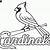 free printable st louis cardinals logo outline ideas