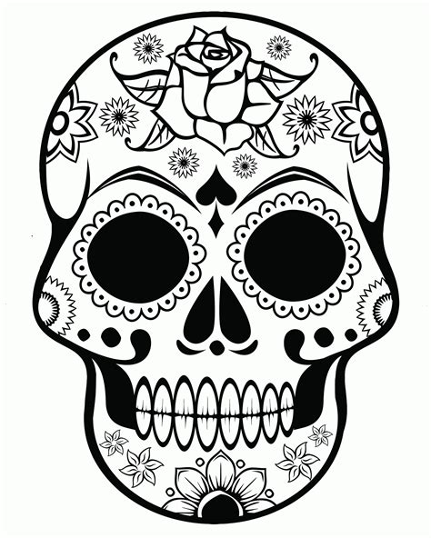Blank Sugar Skull Template Lovely Free Printable Create A Sugar Skull