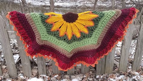 Fresh Sunflower Afghan Crochet Creation by Mamalou60 Crochet Crochet