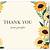 free printable sunflower thank you cards