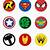 free printable superhero logos