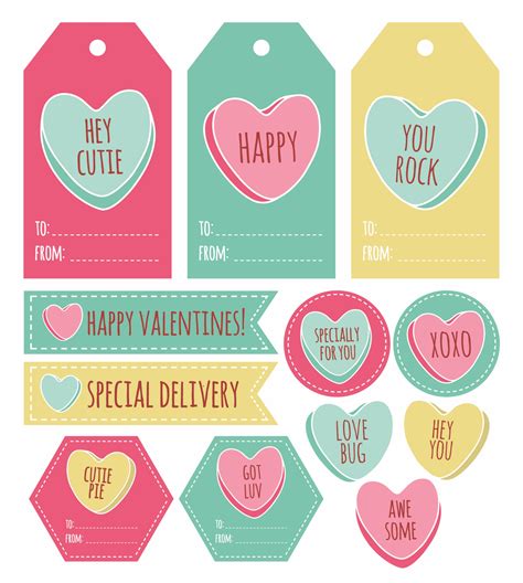 Free Printable Valentine Tags Add a Little Adventure