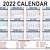 free printable template calendars 2022 2023 free