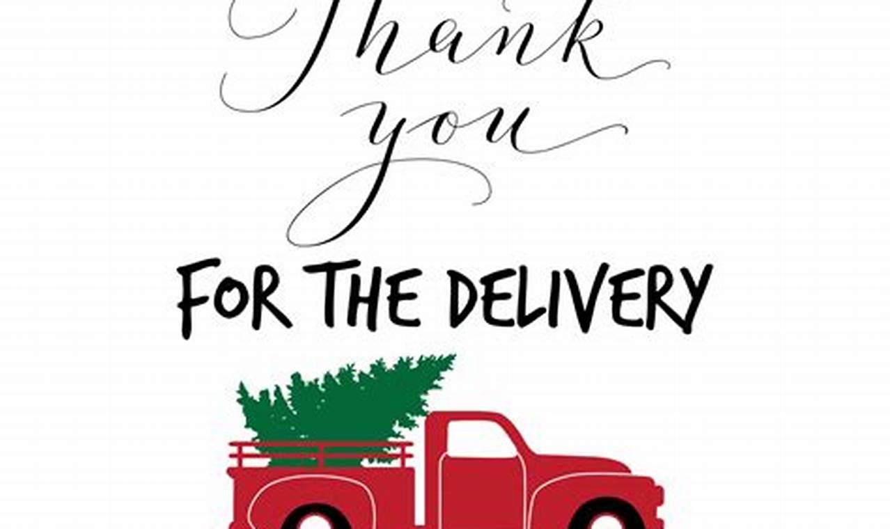 How to Express Gratitude to Delivery Drivers with Free Printable Signs