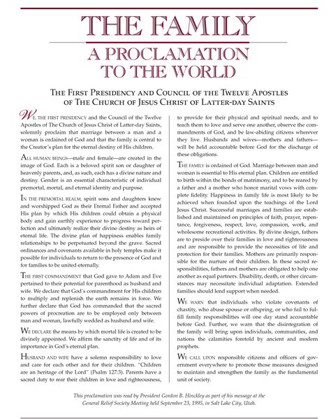 LDS The Living Christ and Family Proclamation PrintableChoose Etsy