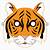 free printable tiger mask template