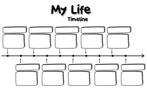 Free Biography Timeline Template for School Tim's Printables