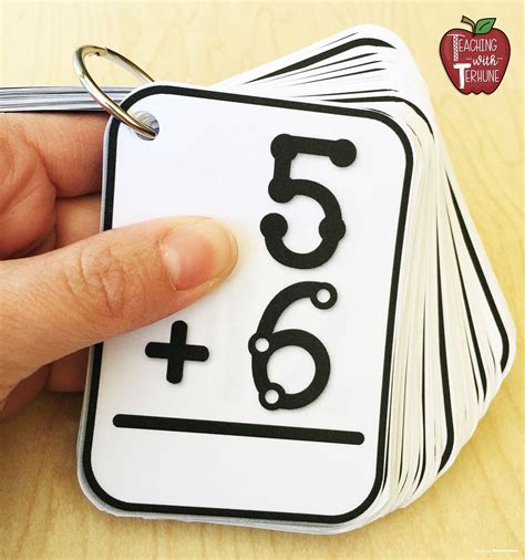 Printable Addition Flash Cards with TouchPoints addition 