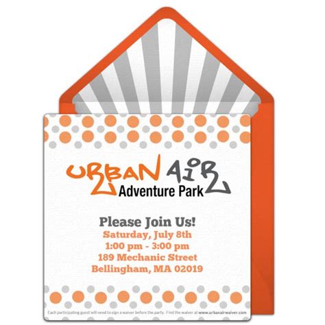 Free Urban Air Adventure Park Team Building Online Invitation