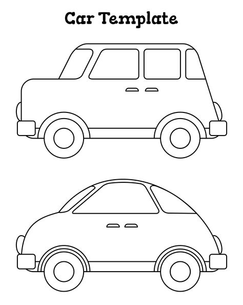 6 Best Images of Printable Car Cutouts Printable Car Cut Out Coloring