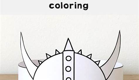 Viking Helmet coloring page - Download, Print or Color Online for Free