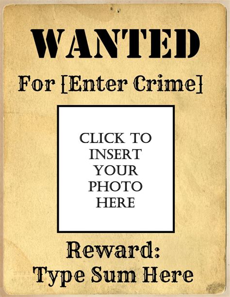 Free Printable Wanted Poster: Tips And Tricks