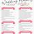 free printable wedding planning checklist