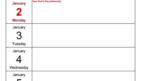 Weekly Calendars 2024 for Word - 12 free printable templates