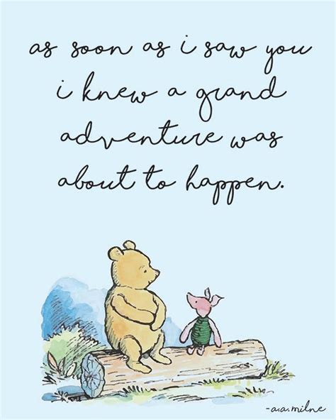Classic Winnie The Pooh Quote Nursery Prints Color Collection 2