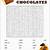 free printable word search puzzles chocolate