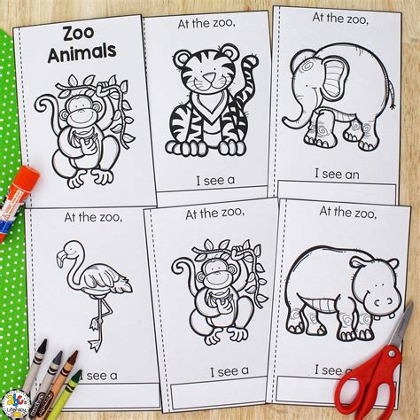 Zoo Animals I SPY Printable for Kids School Time Snippets