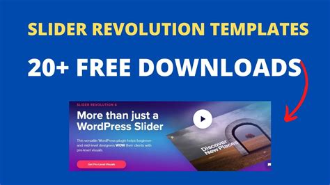Slider Revolution Templates Unlimited Downloads