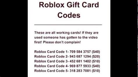 √ Redeem Roblox Gift Card Codes 2021 Unused Cool News Designfup