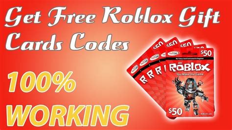Free roblox gift card YouTube