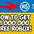 free robux glitch easy