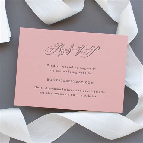 Wedding Invitation Template Rsvp Cards Design Templates