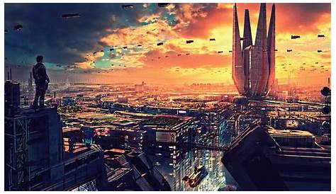 cyberpunk, Sky, Science fiction Wallpapers HD / Desktop