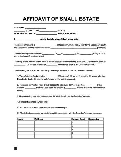 Free South Carolina Small Estate Affidavit Form 420ES PDF eForms