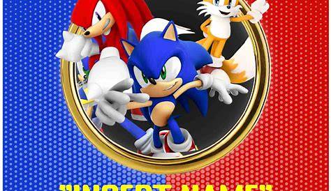 (FREE Printable) Sonic The Hedgehog Baby Shower Invitation Templates